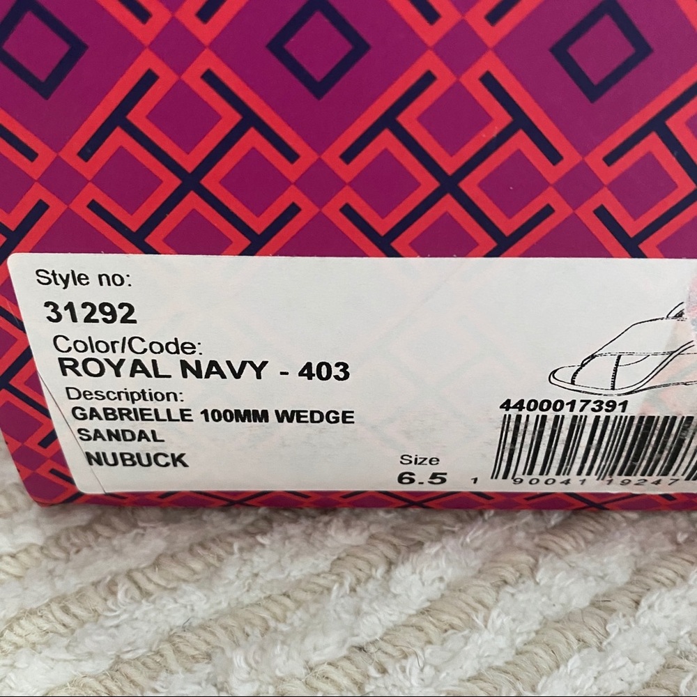 NWT Tory Burch Gabrielle wedge sandal - Picture 8 of 12